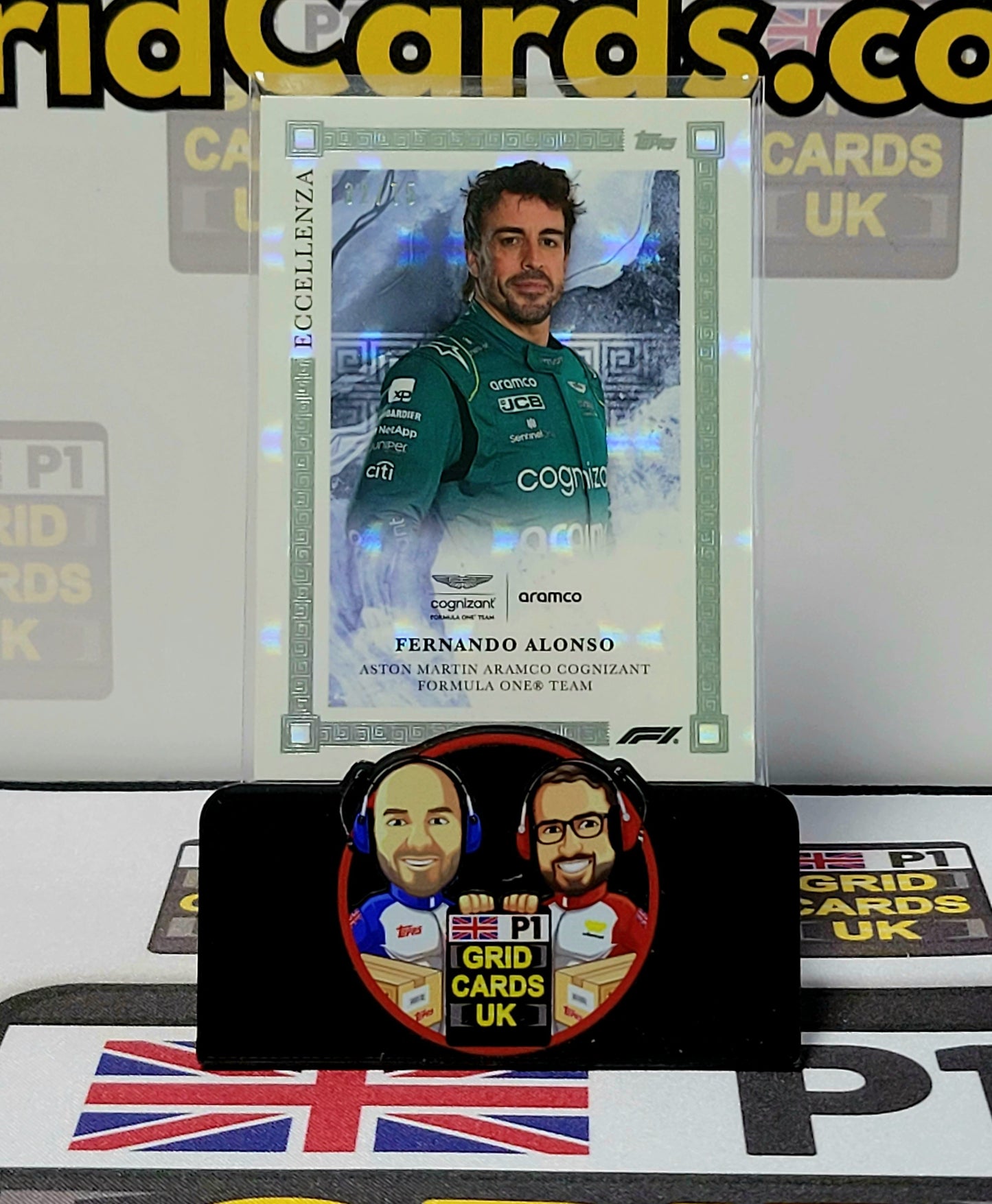 Fernando Alonso  32/75 Grey - Topps Eccellenza F1 2023