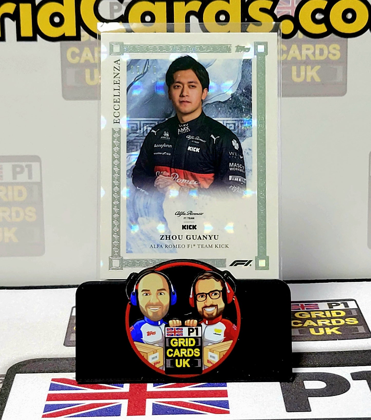 Zhou Guanyu 25/75 Grey - Topps Eccellenza F1 2023