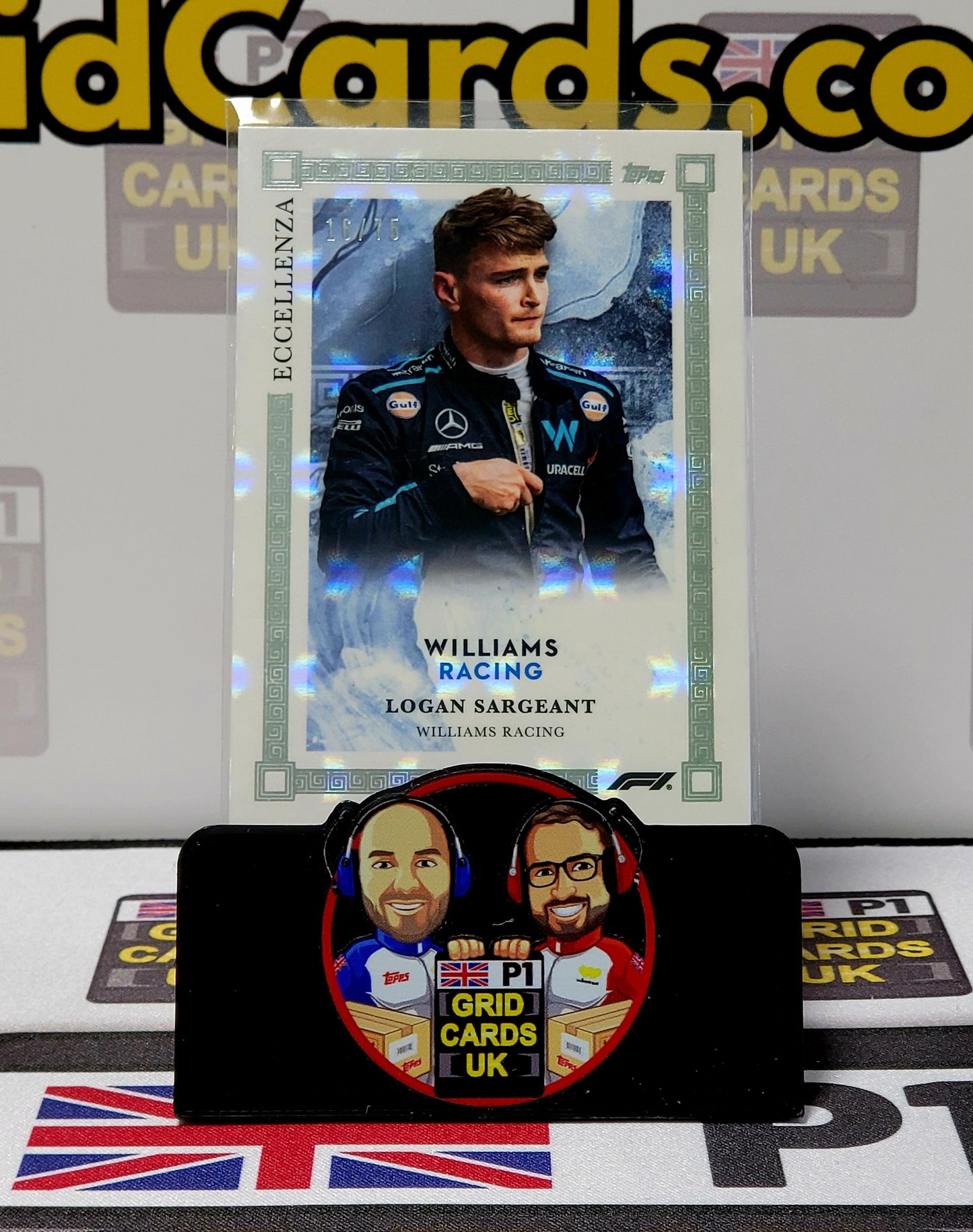 Logan Sargeant  16/75 Grey - Topps Eccellenza F1 2023