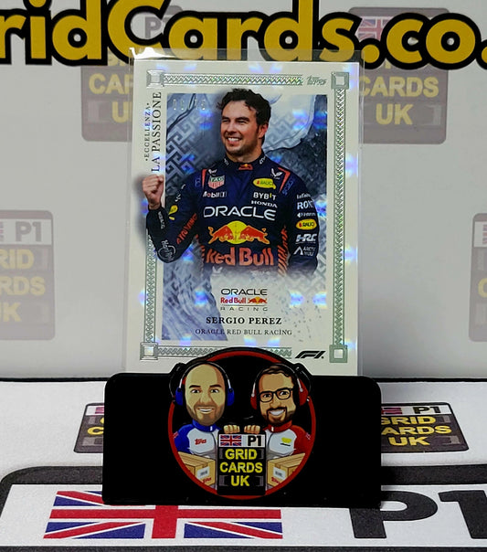 Sergio  Perez  06/75 Grey La Passione - Topps Eccellenza F1 2023