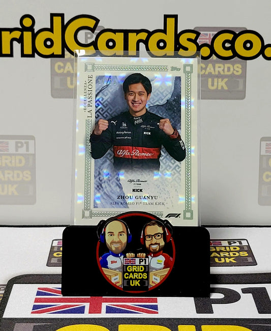 Zhou Guanyu 14/75 Grey La Passione - Topps Eccellenza F1 2023