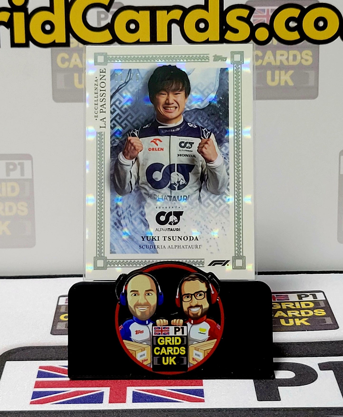 Yuki Tsunoda  01/75 Grey La Passione - Topps Eccellenza F1 2023