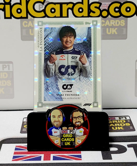 Yuki Tsunoda  01/75 Grey La Passione - Topps Eccellenza F1 2023