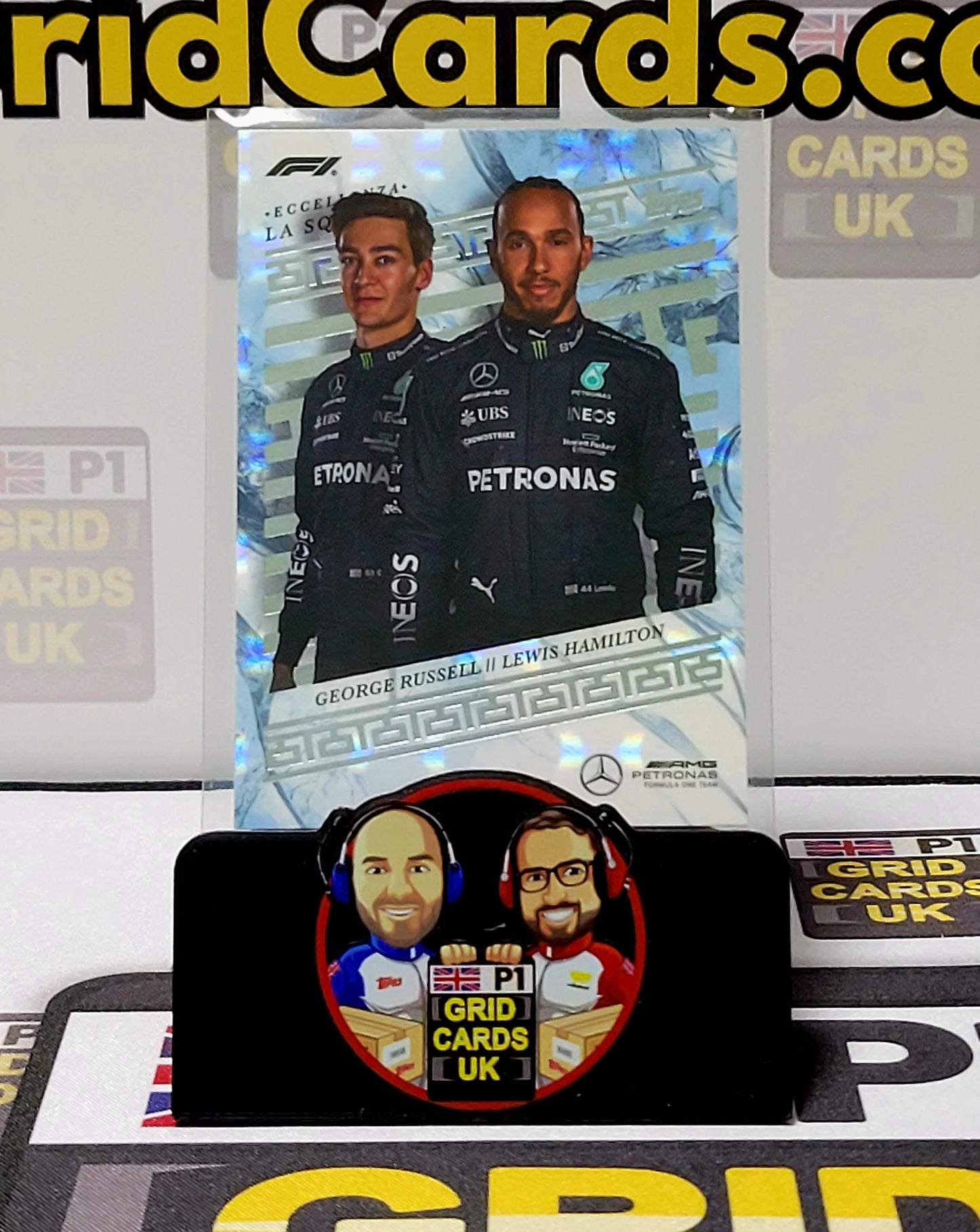 George Russell/Lewis Hamilton  63/75 Grey La Squadra - Topps Eccellenza F1 2023