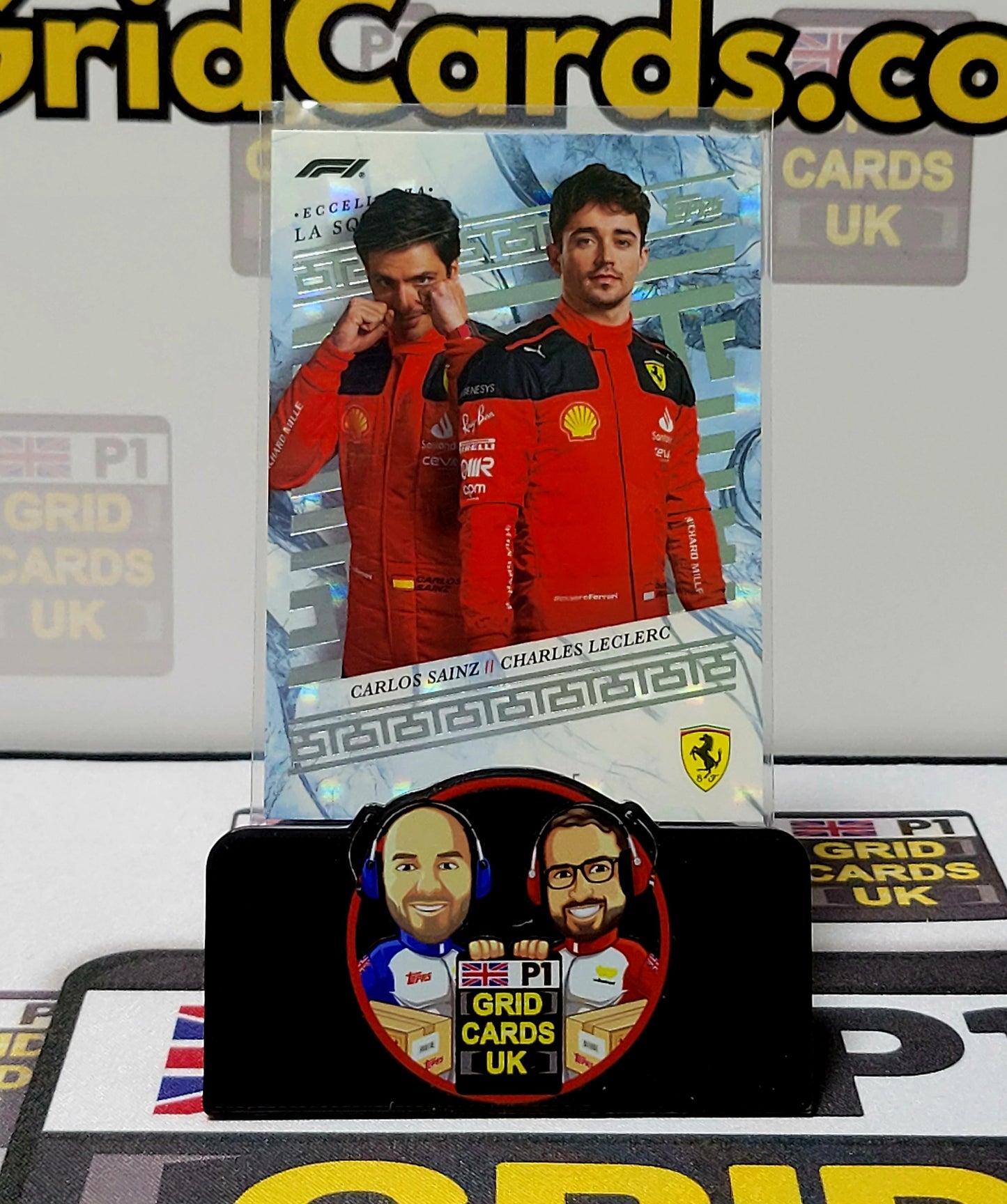 Carlos Sainz/Charles Leclerc  09/75 Grey La Squadra - Topps Eccellenza F1 2023