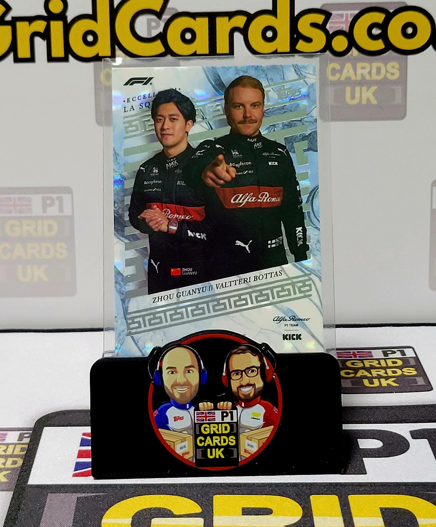 Zhou Guanyu/Valtteri Bottas  12/75 Grey La Squadra - Topps Eccellenza F1 2023