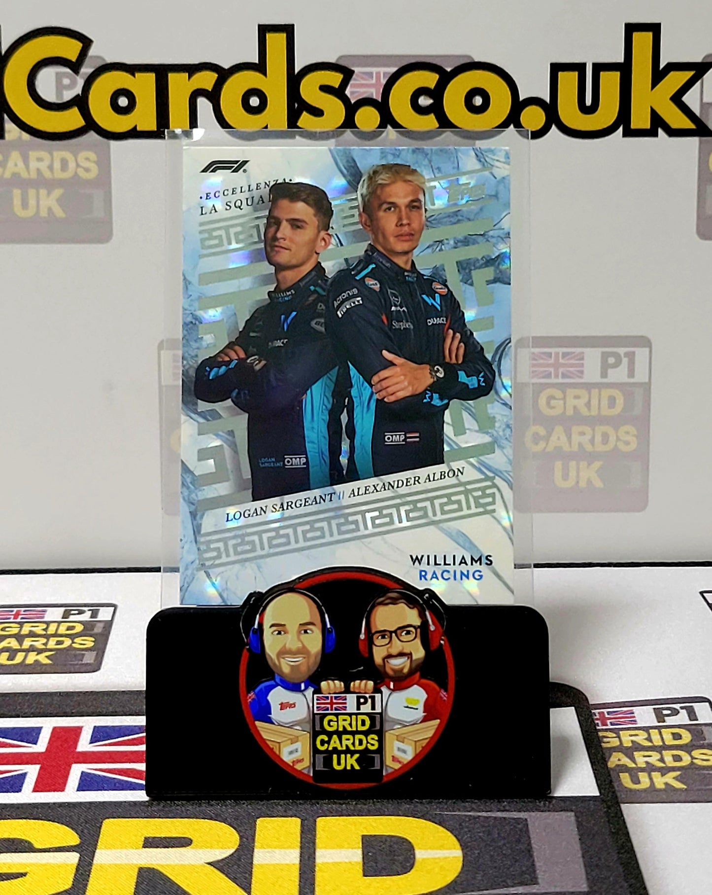 Logan Sargeant/Alexander Albon  30/75 Grey La Squadra - Topps Eccellenza F1 2023