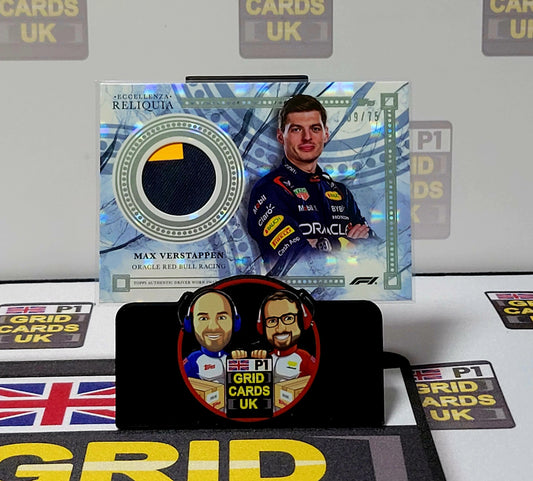 Max Verstappen  09/75 Grey Relic Reliquia - Topps Eccellenza F1 2023