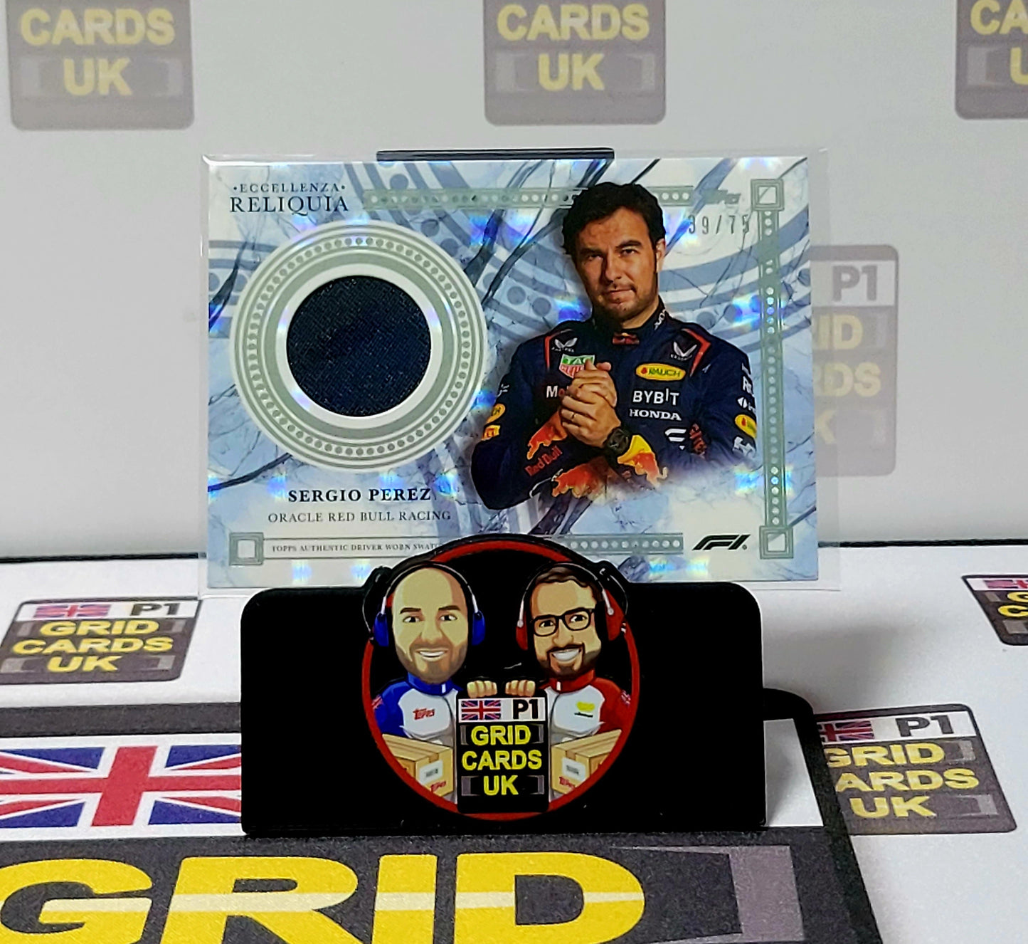 Sergio Perez  39/75 Grey Relic Reliquia - Topps Eccellenza F1 2023
