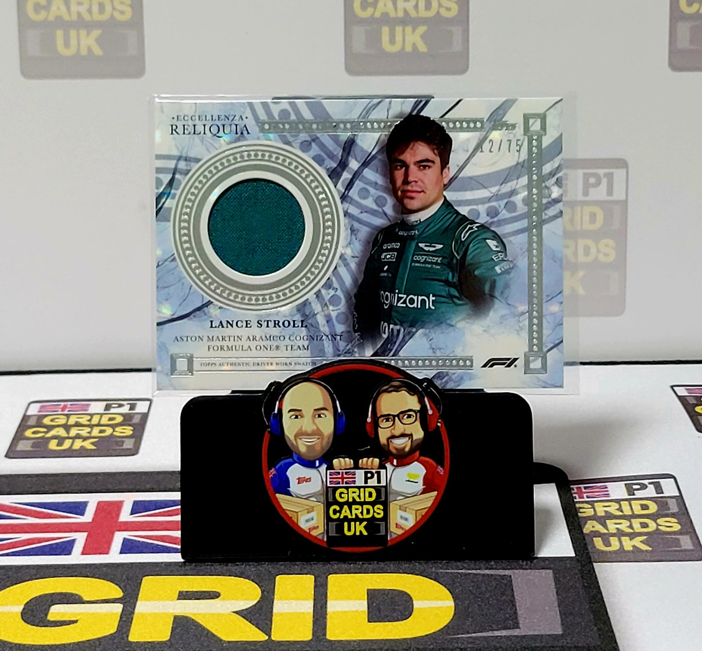 Lance Stroll  12/75 Grey Relic Reliquia - Topps Eccellenza F1 2023