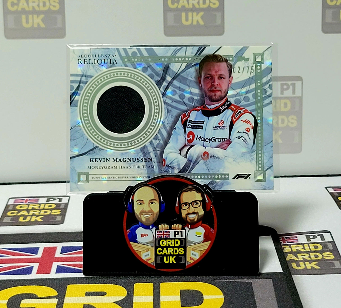 Kevin Magnussen  02/75 Grey Relic Reliquia - Topps Eccellenza F1 2023
