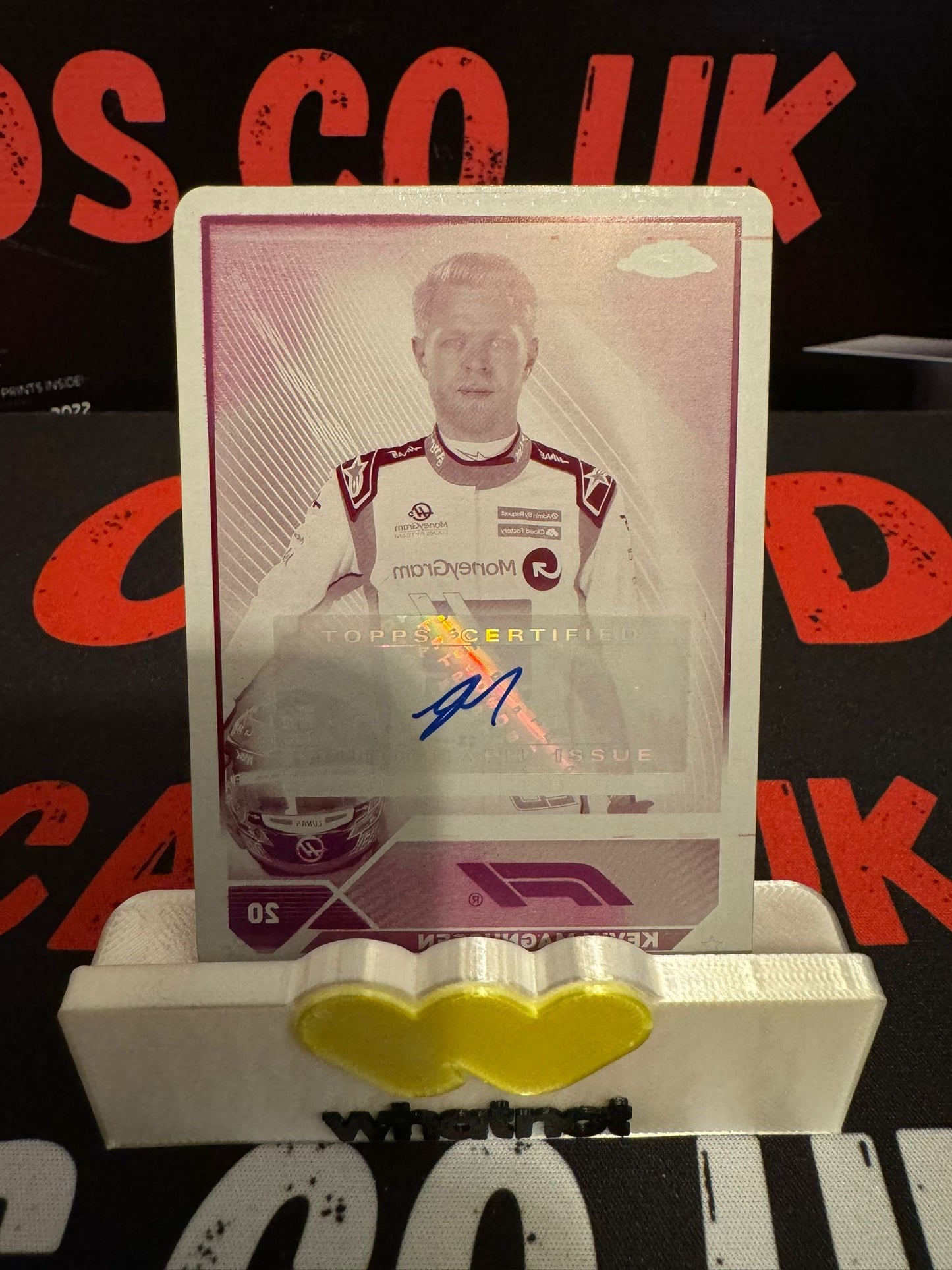 Kevin Magnussen Auto Printing Plate - Chrome 2023 -  1/1