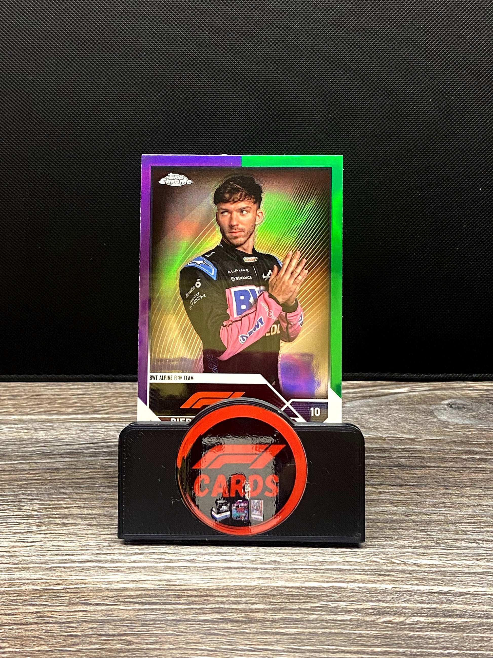 Pierre Gasly Portrait - Chrome 2023 - #52 Purple / Green 