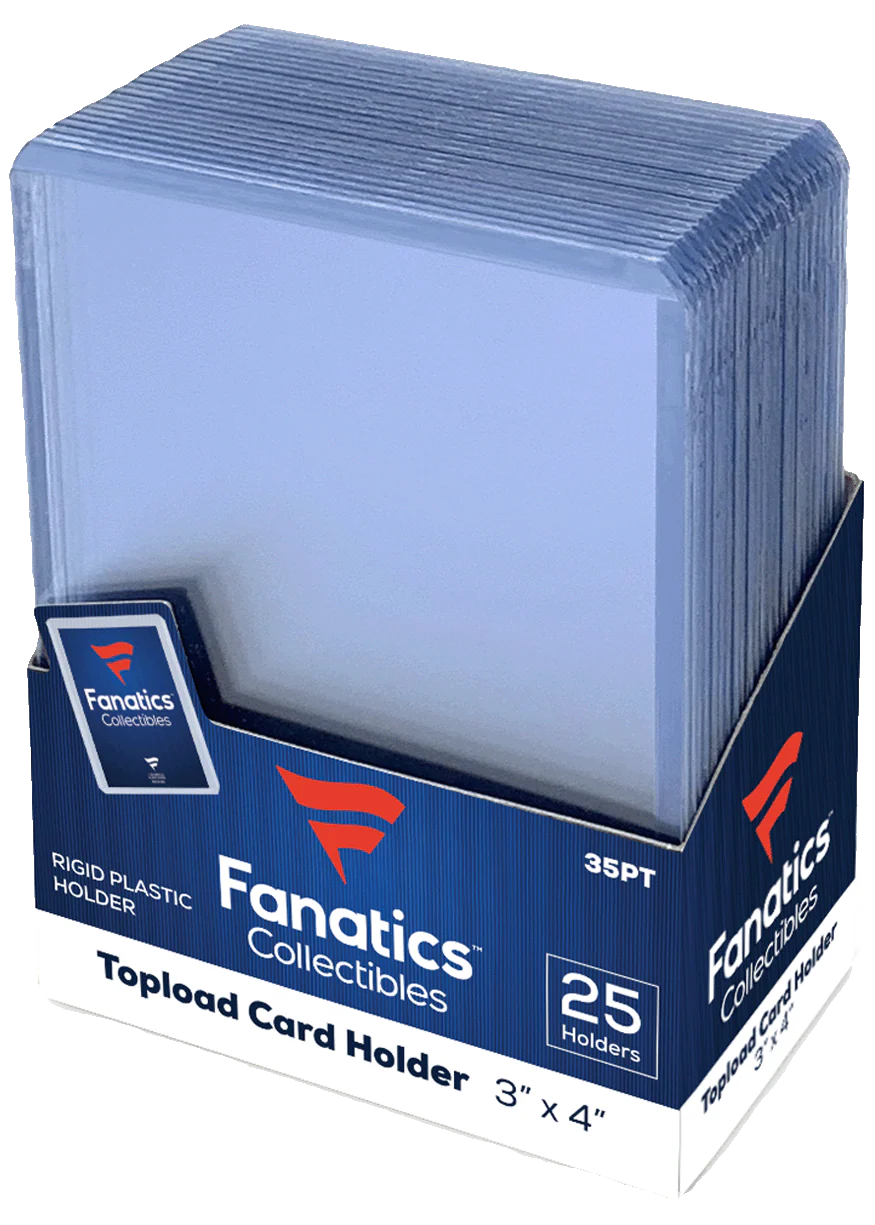 Official Fanatics/Topps Brand - 35pt size Standard Top Loaders (25 Pack)