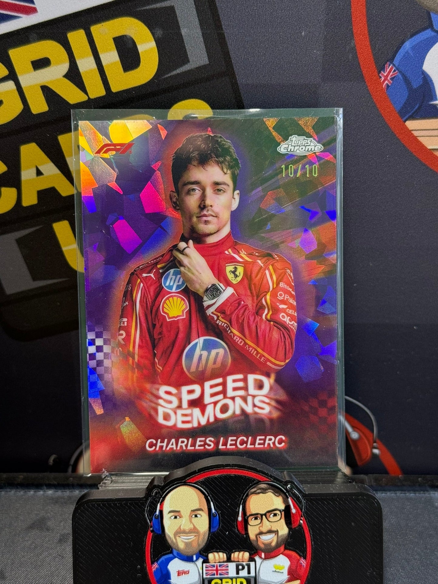 Charles Leclerc Speed Demons Purple 10/10 #SD-3 - Topps F1 Sapphire 2024