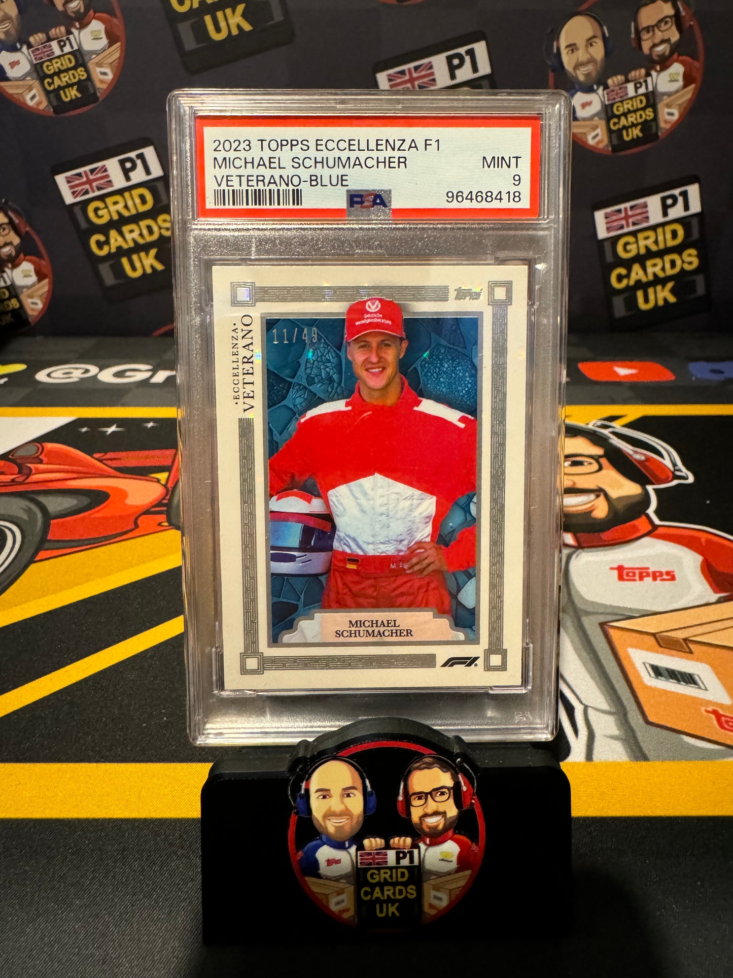 Michael Schumacher 11/49 Blue - Eccellenza 2023 - PSA 9 SLAB