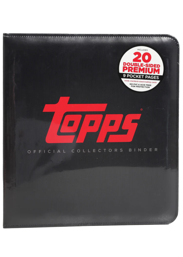 Official Fanatics/Topps Brand - BLACK Binder (9 Pockets, 360 Cards)