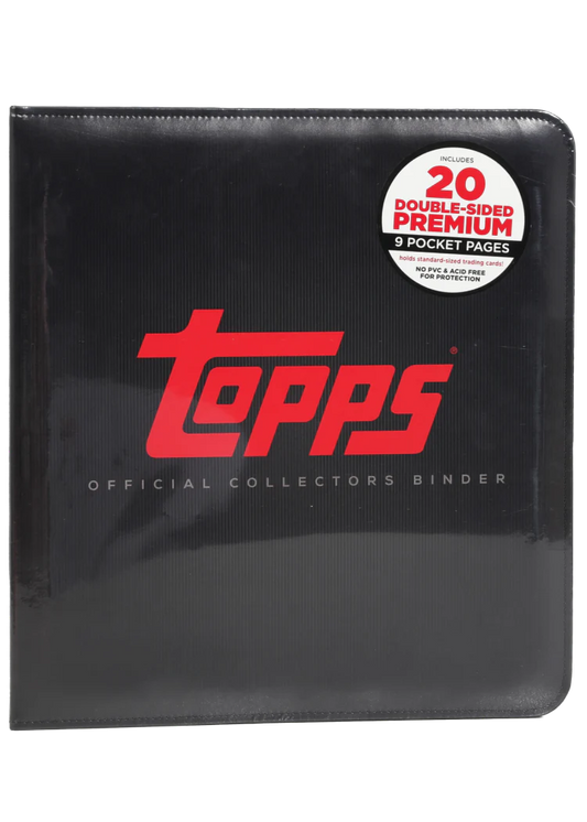 Official Fanatics/Topps Brand - BLACK Binder (9 Pockets, 360 Cards)
