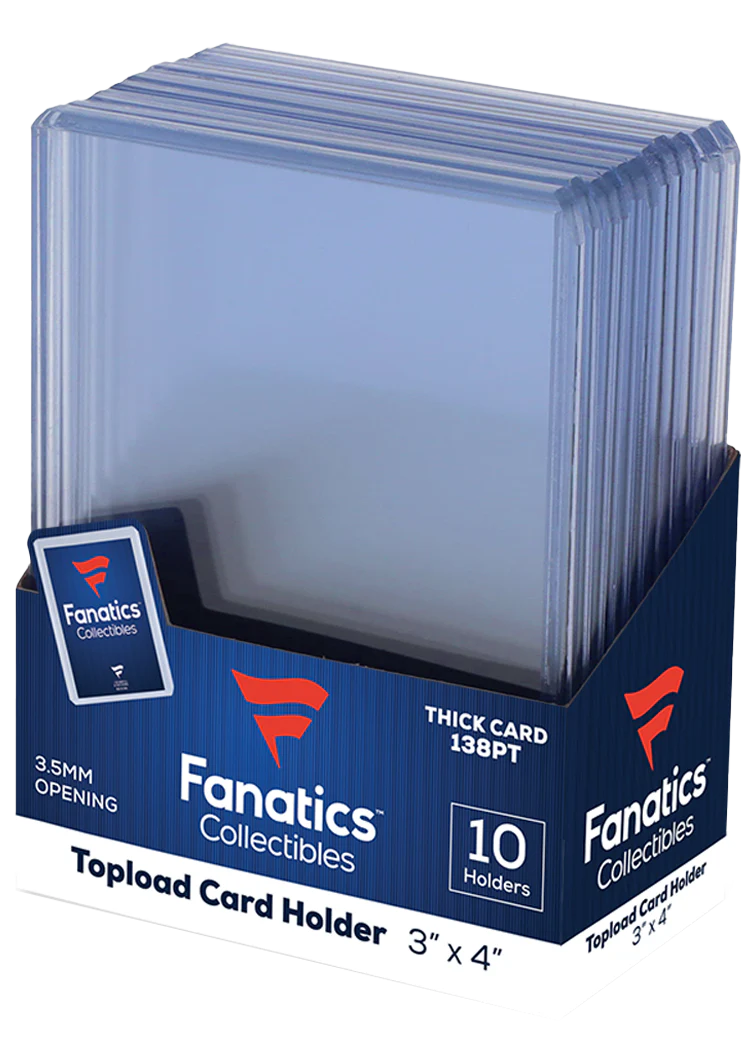 Official Fanatics/Topps Brand - 138pt size Thick Top Loaders (10 Pack)