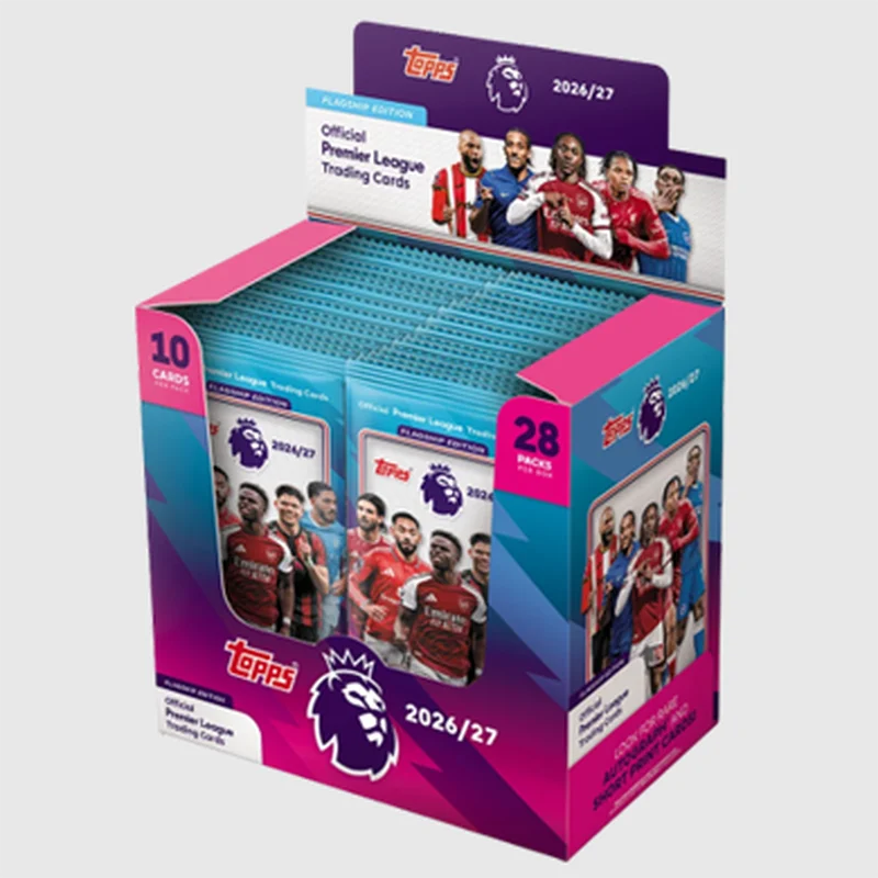 Topps 2027 Premier League Flagship Football Cards FULL BOX Display CDU 28 Packs