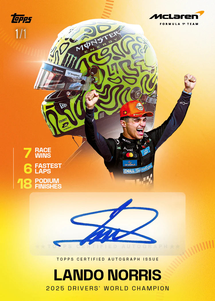 Topps McLaren Racing Team Set 2025 - Hobby Box - New & Sealed