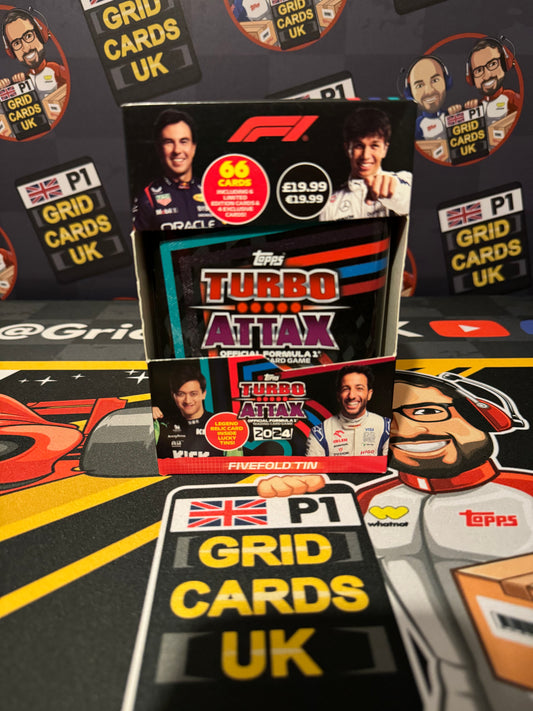 Topps F1 Turbo Attax - Five Fold Tin