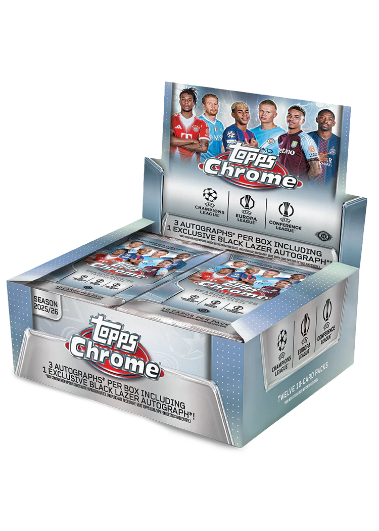 Topps Chrome UEFA Club Competitions 2026 - UCC Jumbo Box - New & Sealed