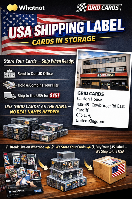 Whatnot USA Shipping Label – Store & Ship Later (Grid Cards)