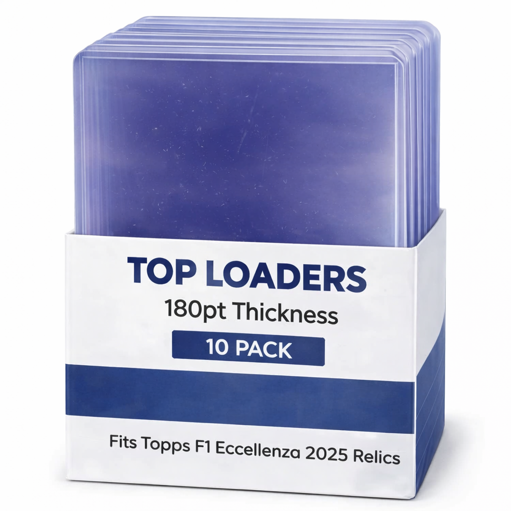 Top Loaders (10 Pack) 180pt Thickness (Brand May Vary) for F1 Eccellenza 2025 Relics