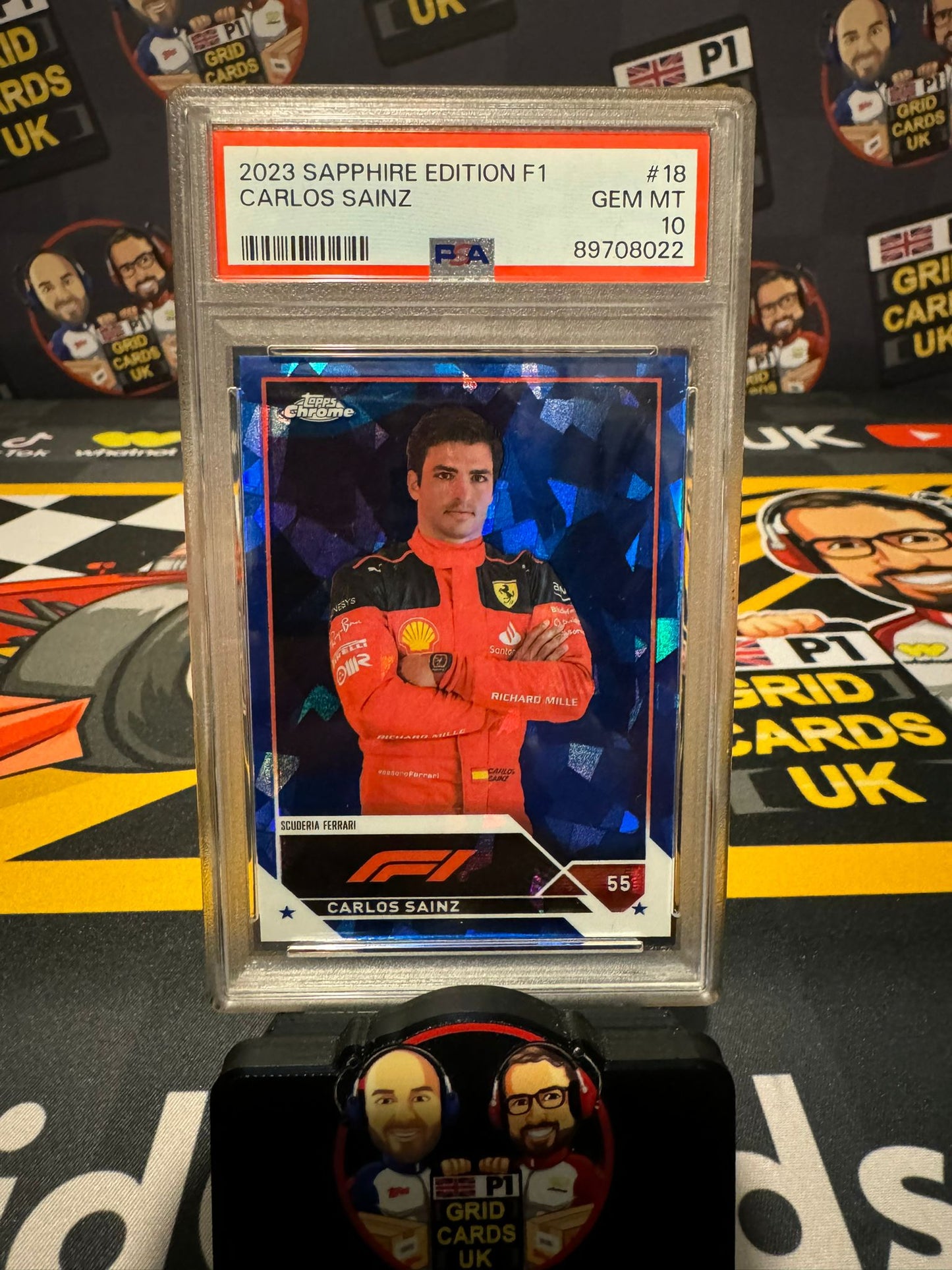 Carlos Sainz Portrait - Sapphire 2023 - PSA 10 SLAB #18