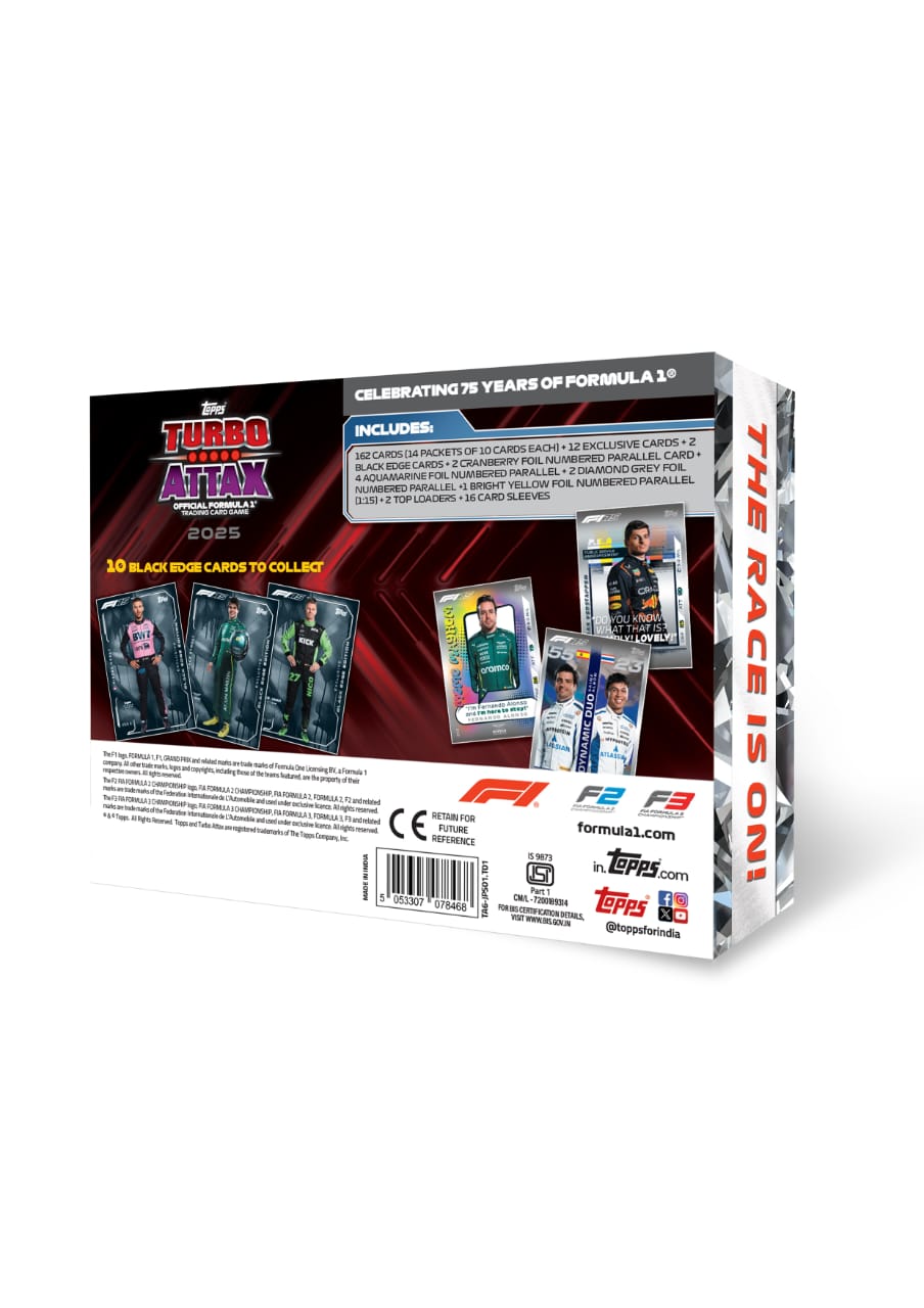 Jumbo Box – Topps India F1 Turbo Attax 2025 (Ships 17th September)