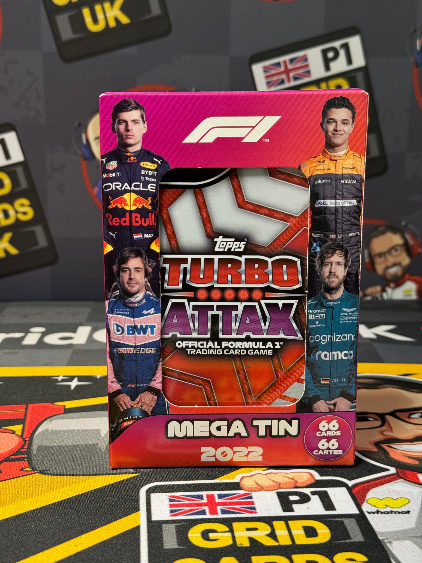 Topps F1 2022 Turbo Attax Mega Tin Box