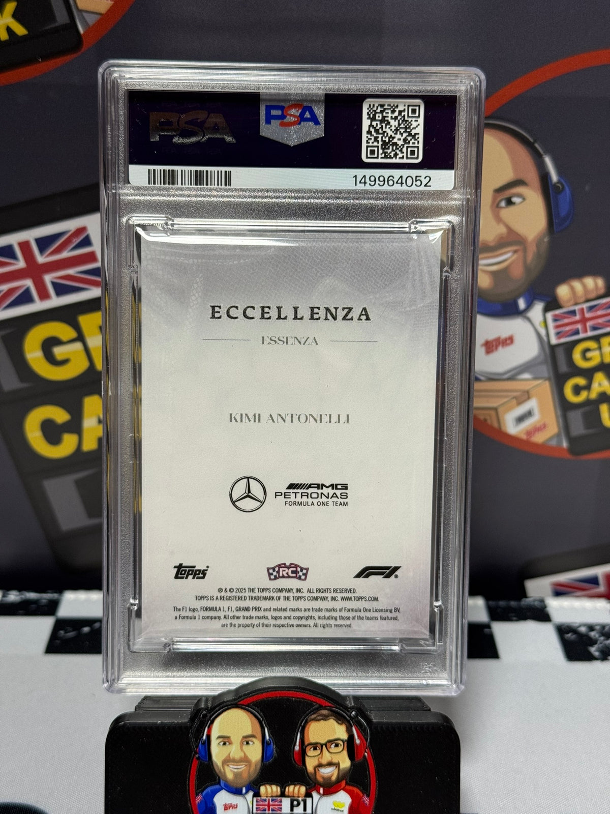 Kimi Antonelli ORANGE 18/25 Rookie RC - Topps 2025 Eccellenza Essenza - PSA 9
