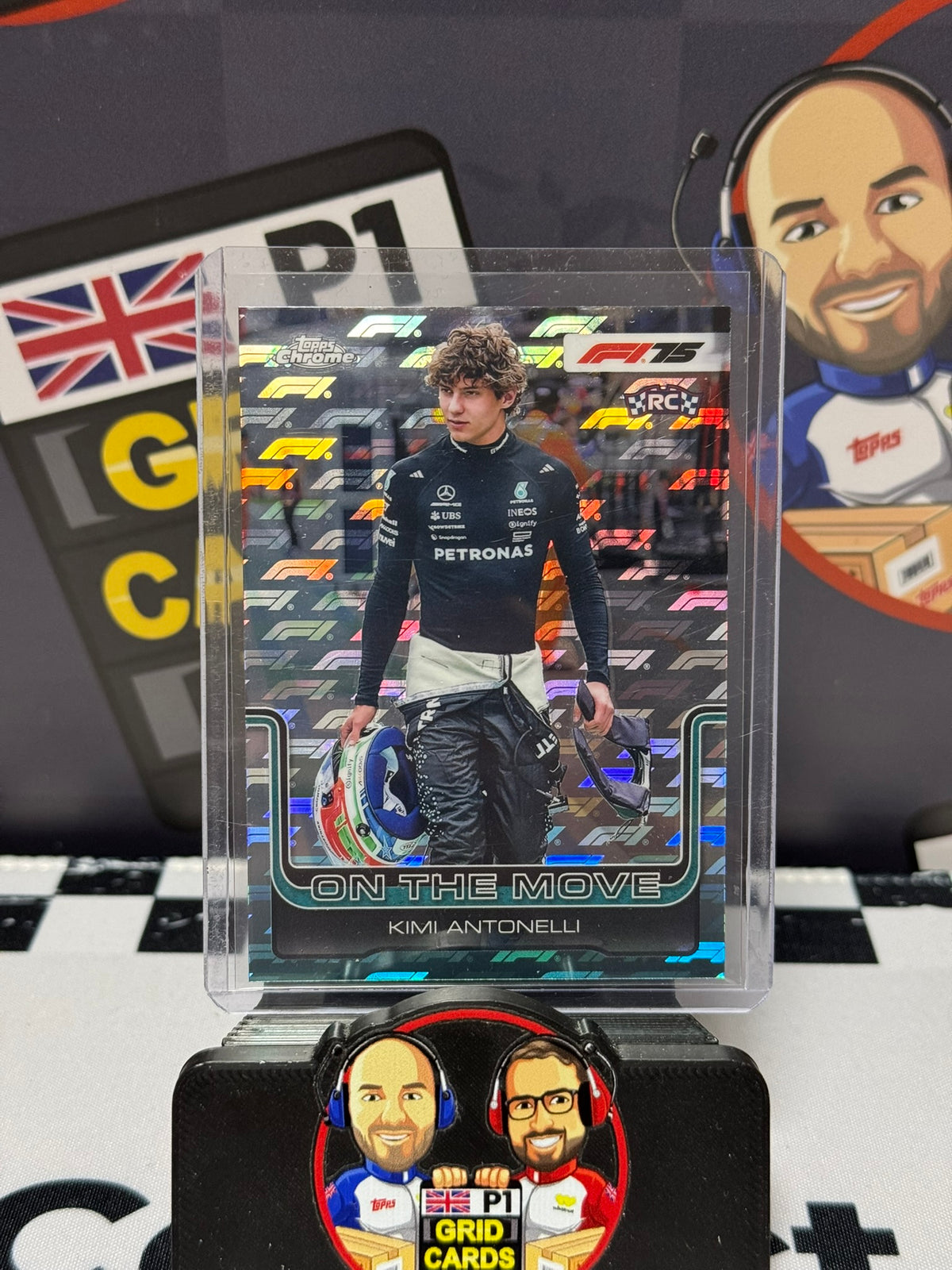 Kimi Antonelli On the Move LOGOFRACTOR Rookie RC - Topps 2025 Chrome