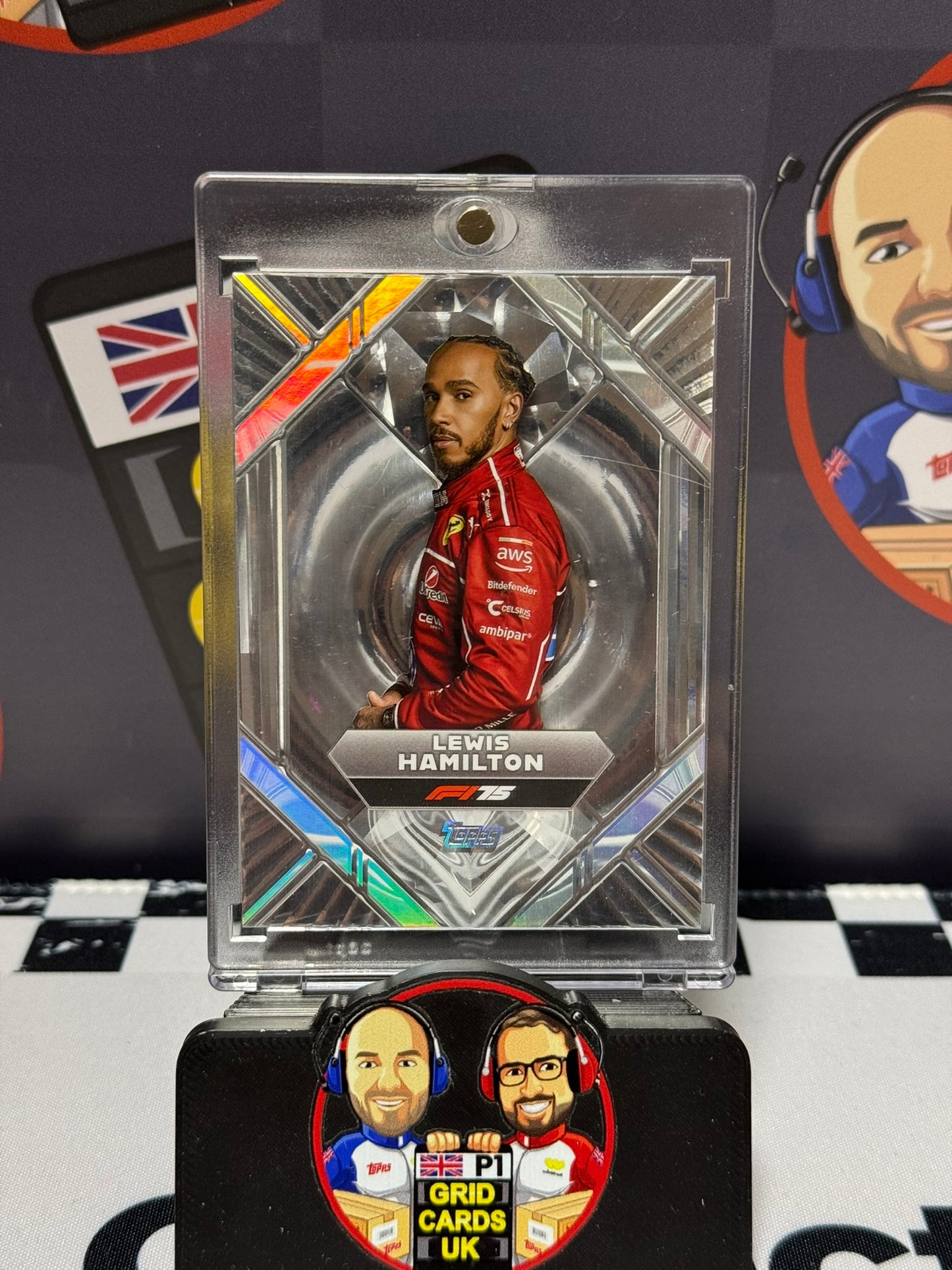 Lewis Hamilton LIQUID SILVER - Topps 2025 Dynasty Ferrari Portrait