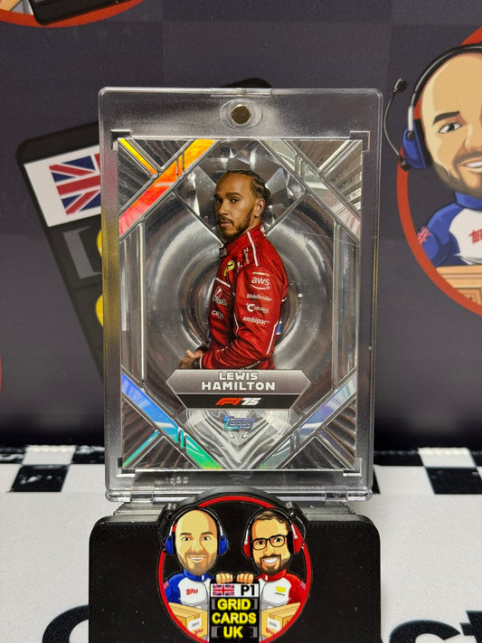 Lewis Hamilton LIQUID SILVER - Topps 2025 Dynasty Ferrari Portrait