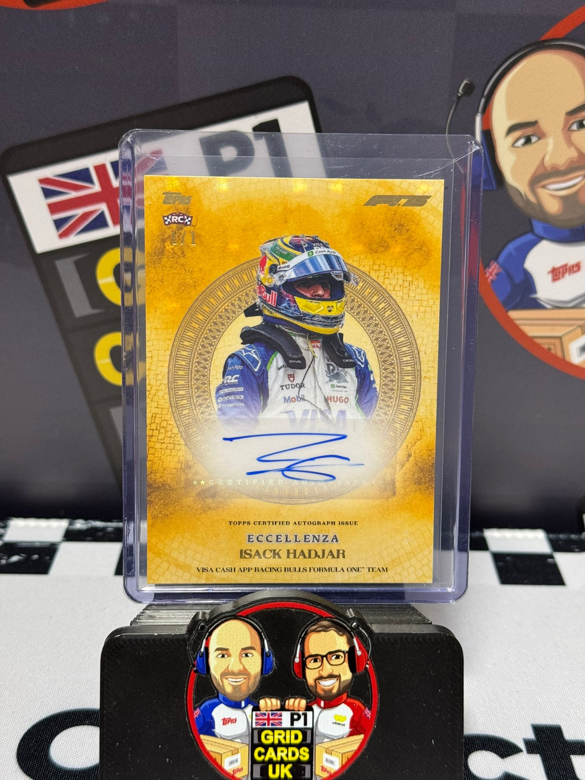 Isack Hadjar AUTO GOLD 1/1 Rookie RC - Topps 2025 Eccellenza
