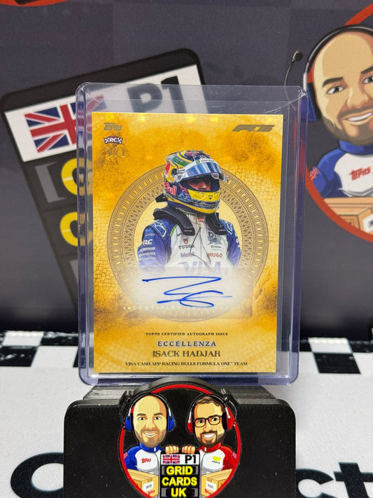 Isack Hadjar AUTO GOLD 1/1 Rookie RC - Topps 2025 Eccellenza