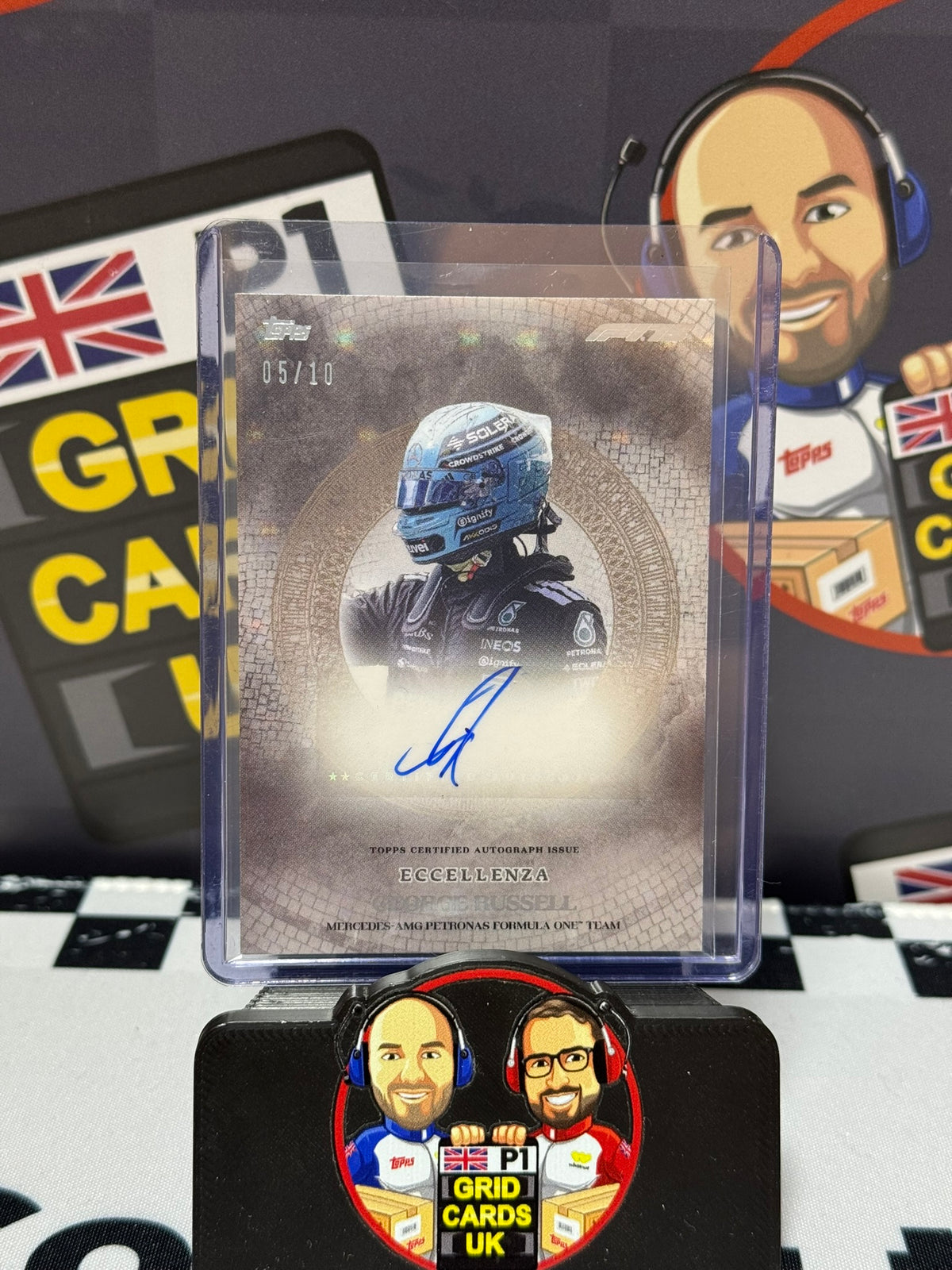George Russell AUTO BLACK 05/10 - Topps 2025 Eccellenza