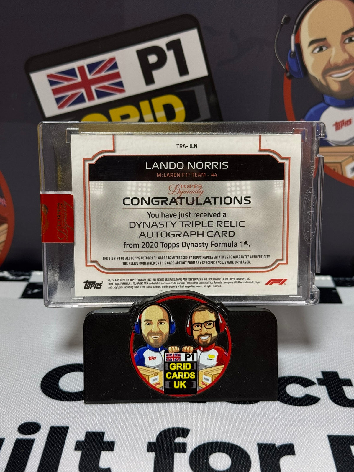 Lando Norris Triple Relic AUTO 10/10 - Topps 2020 Dynasty