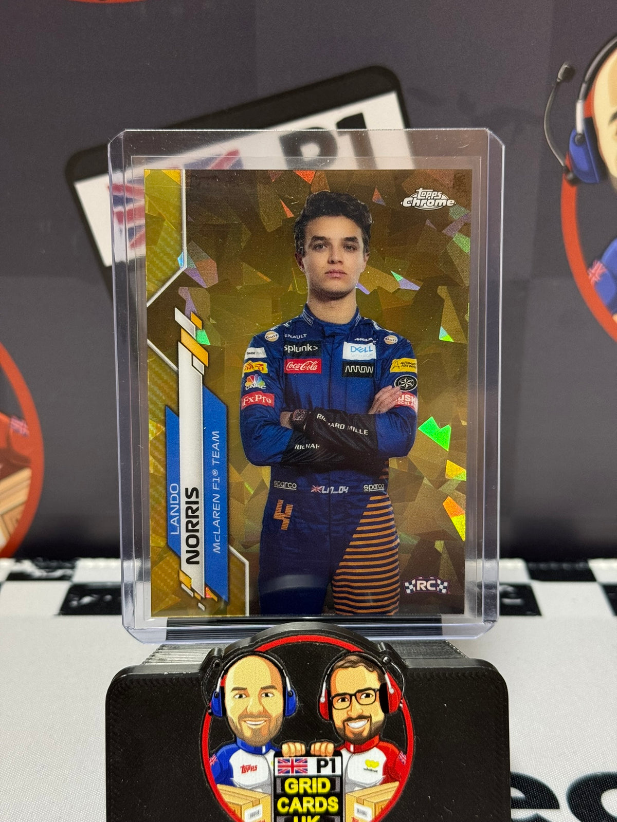 Lando Norris GOLD 23/50 Rookie RC - Topps 2020 Chrome Sapphire