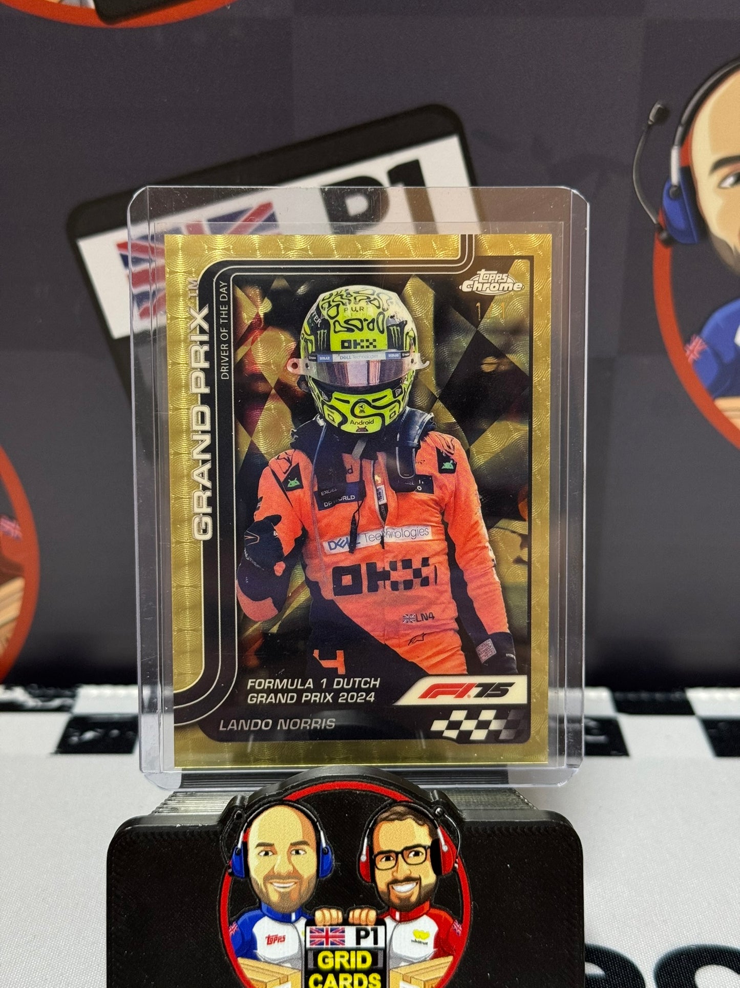 Lando Norris Driver of the Day SUPERFRACTOR 1/1 - Topps 2025 Chrome