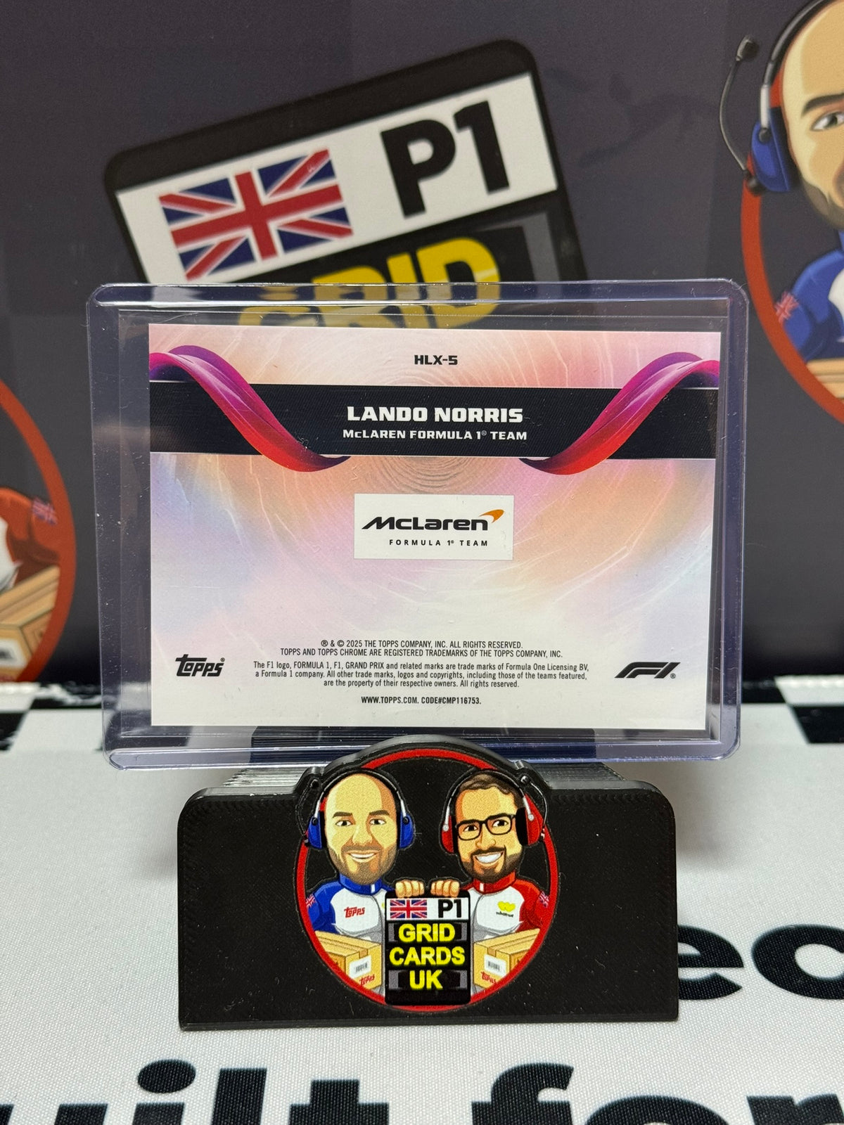 Lando Norris Helix - Topps 2025 Chrome