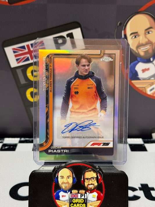 Oscar Piastri AUTO - Topps 2025 Chrome