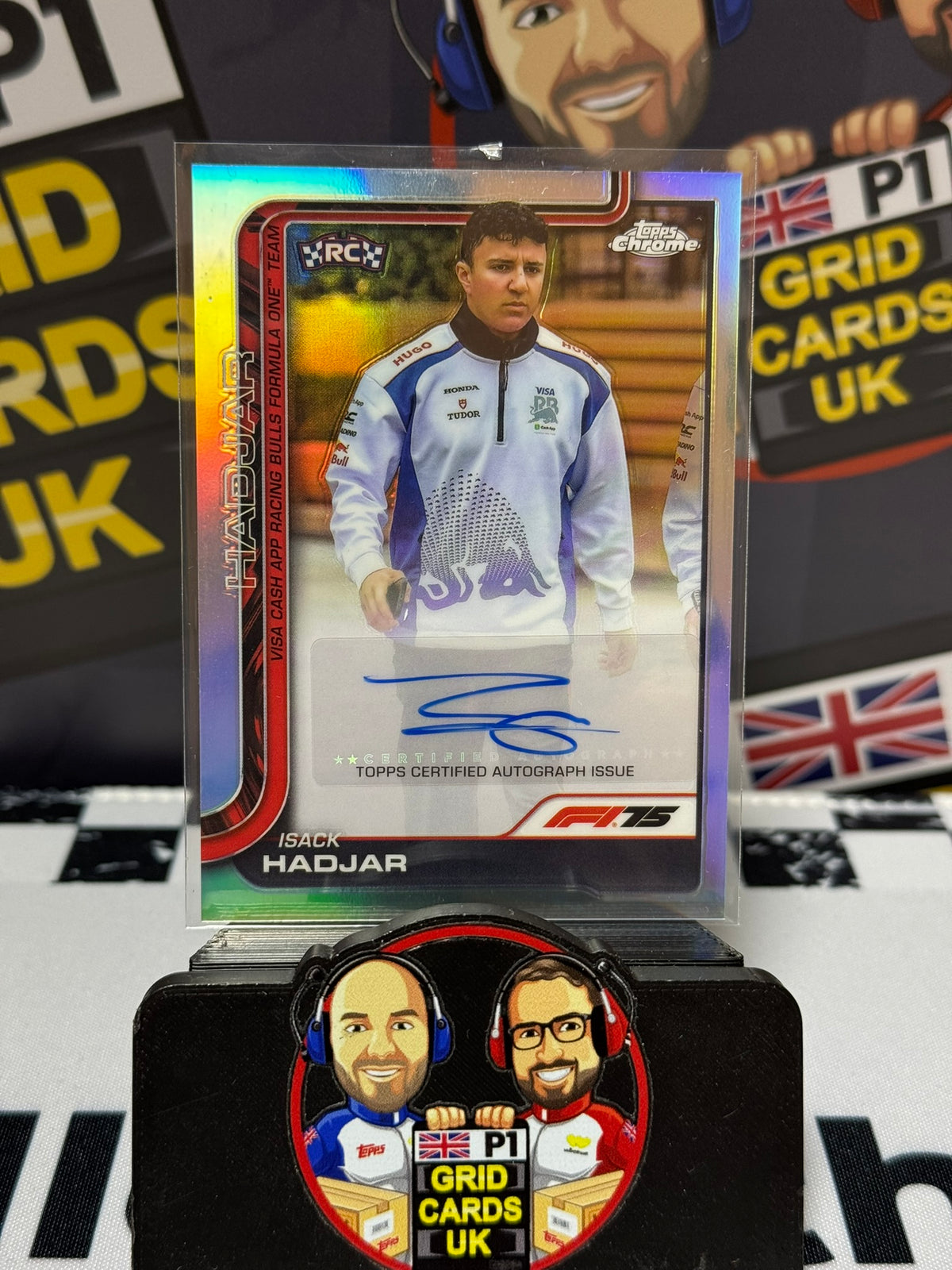Isack Hadjar AUTO Rookie RC - Topps 2025 Chrome