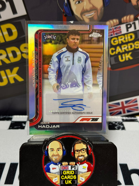 Isack Hadjar AUTO Rookie RC - Topps 2025 Chrome