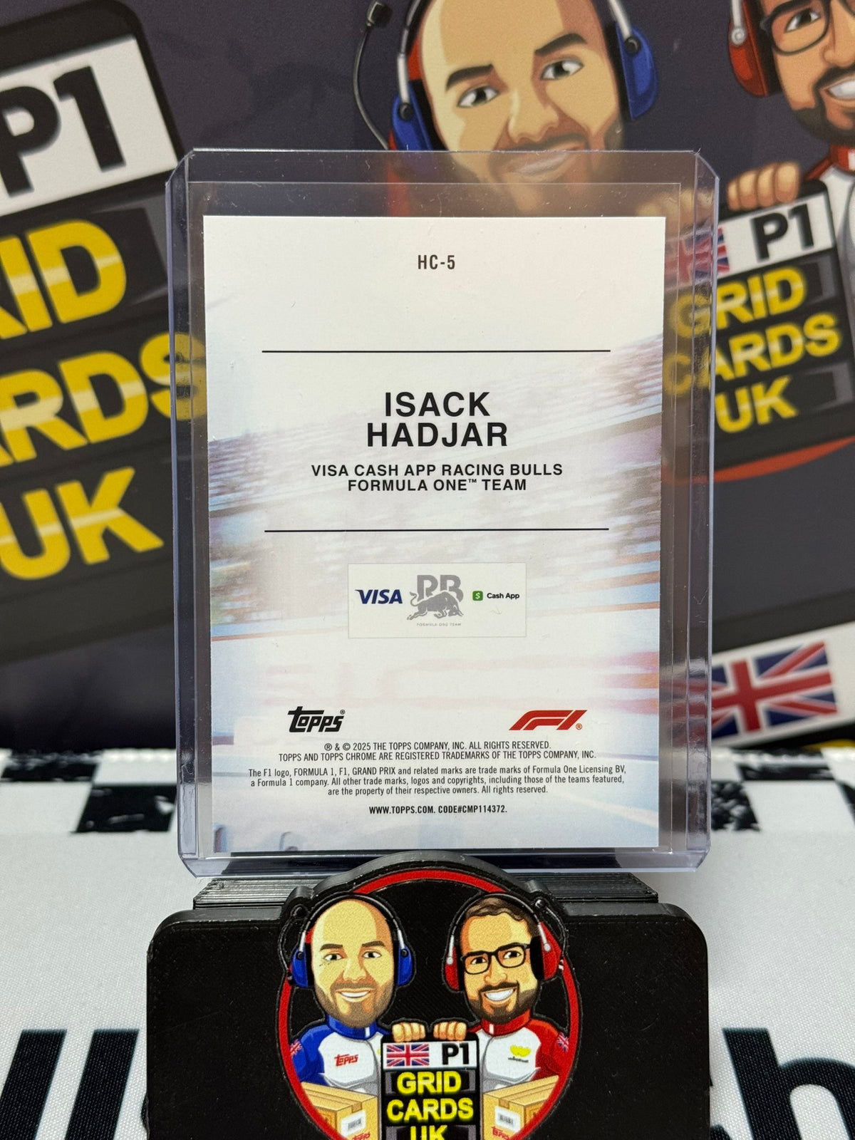 Isack Hadjar Helmet Collection LOGOFRACTOR Rookie RC - Topps 2025 Chrome
