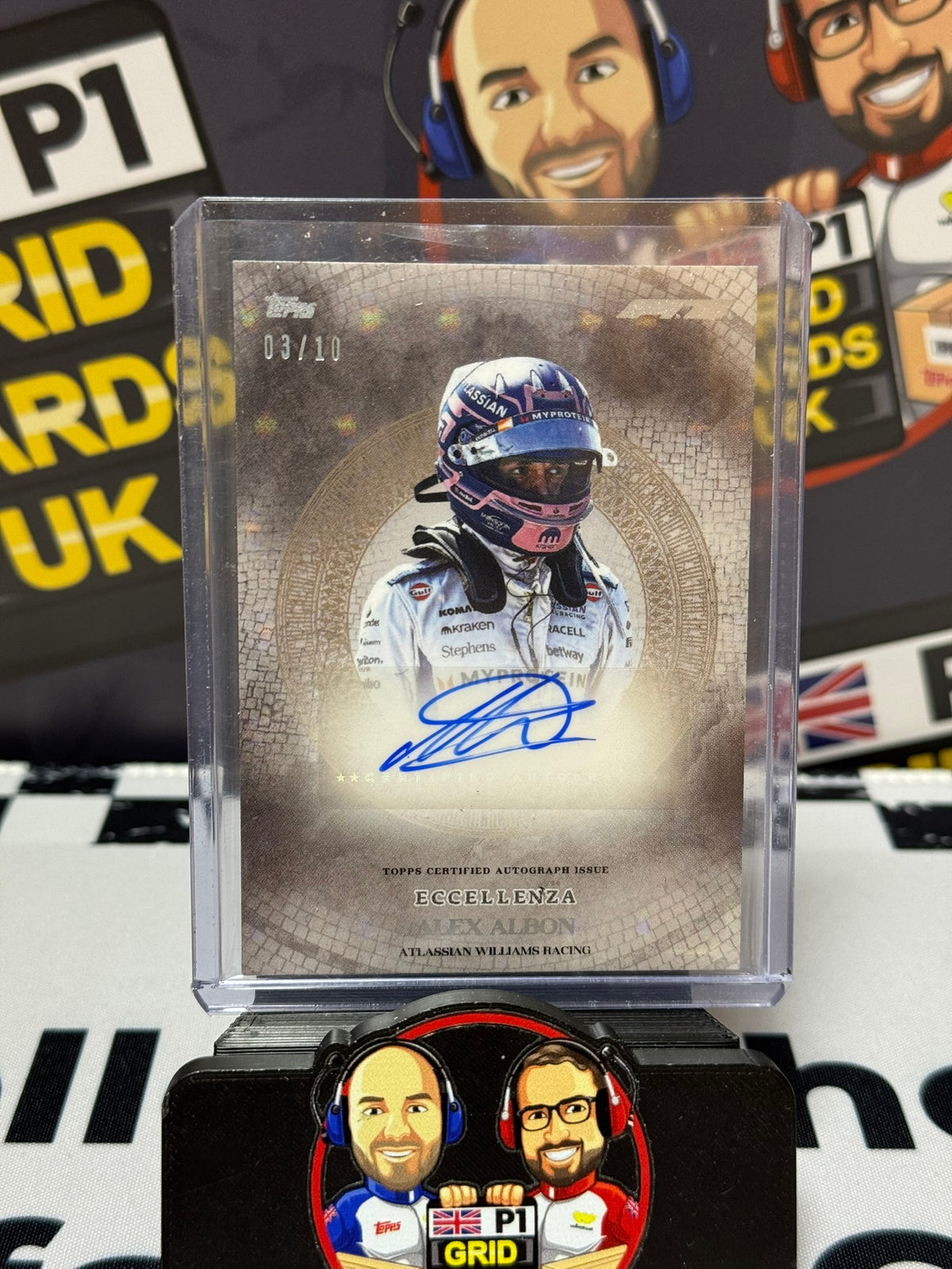 Alex Albon AUTO BLACK 03/10 - Topps 2025 Eccellenza