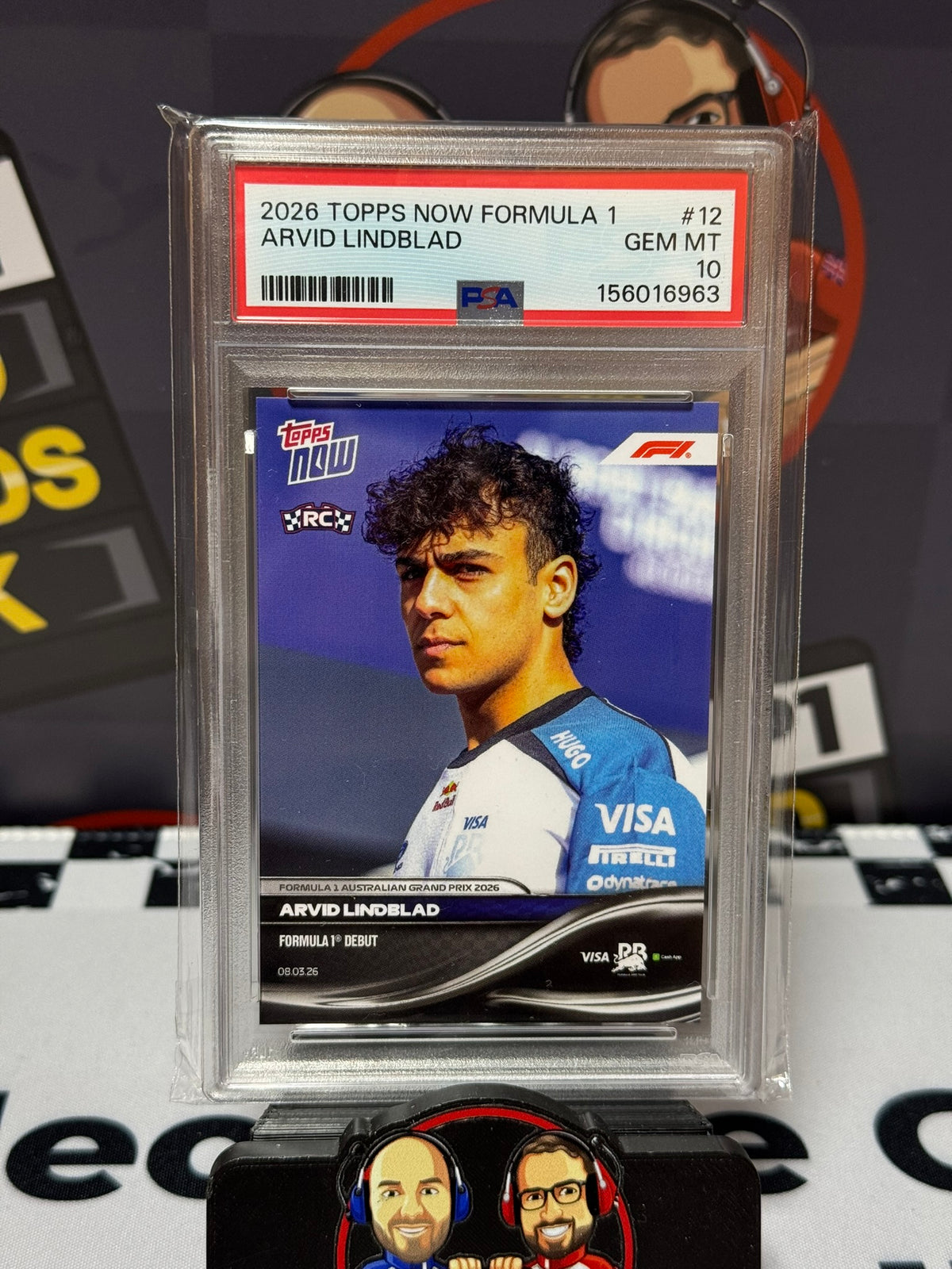Arvid Lindblad F1 Debut Rookie RC #12 - Topps NOW 2026 - PSA 10