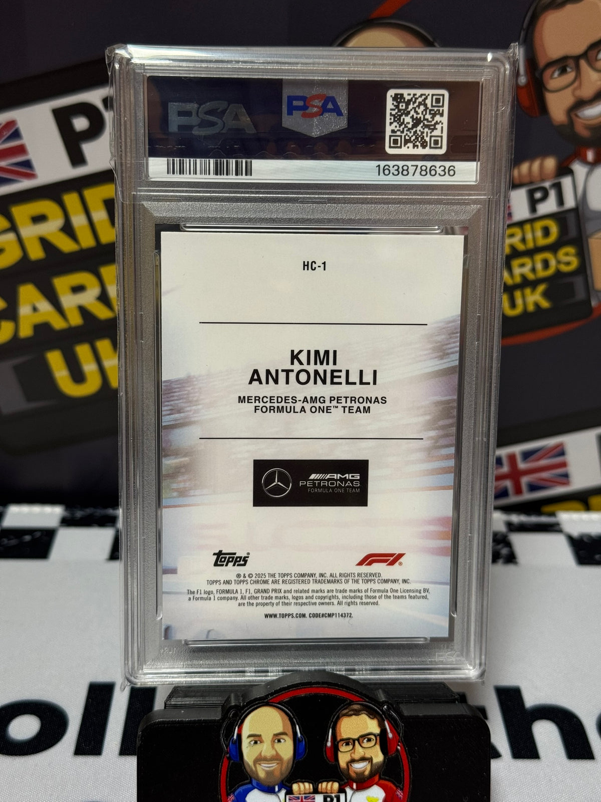Kimi Antonelli Helmet Collection RC - Topps Chrome Logofractor 2025 - PSA 10